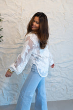 FLORA LACE BLOUSE WHITE