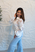 FLORA LACE BLOUSE WHITE