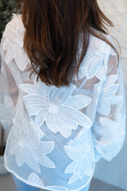 FLORA LACE BLOUSE WHITE