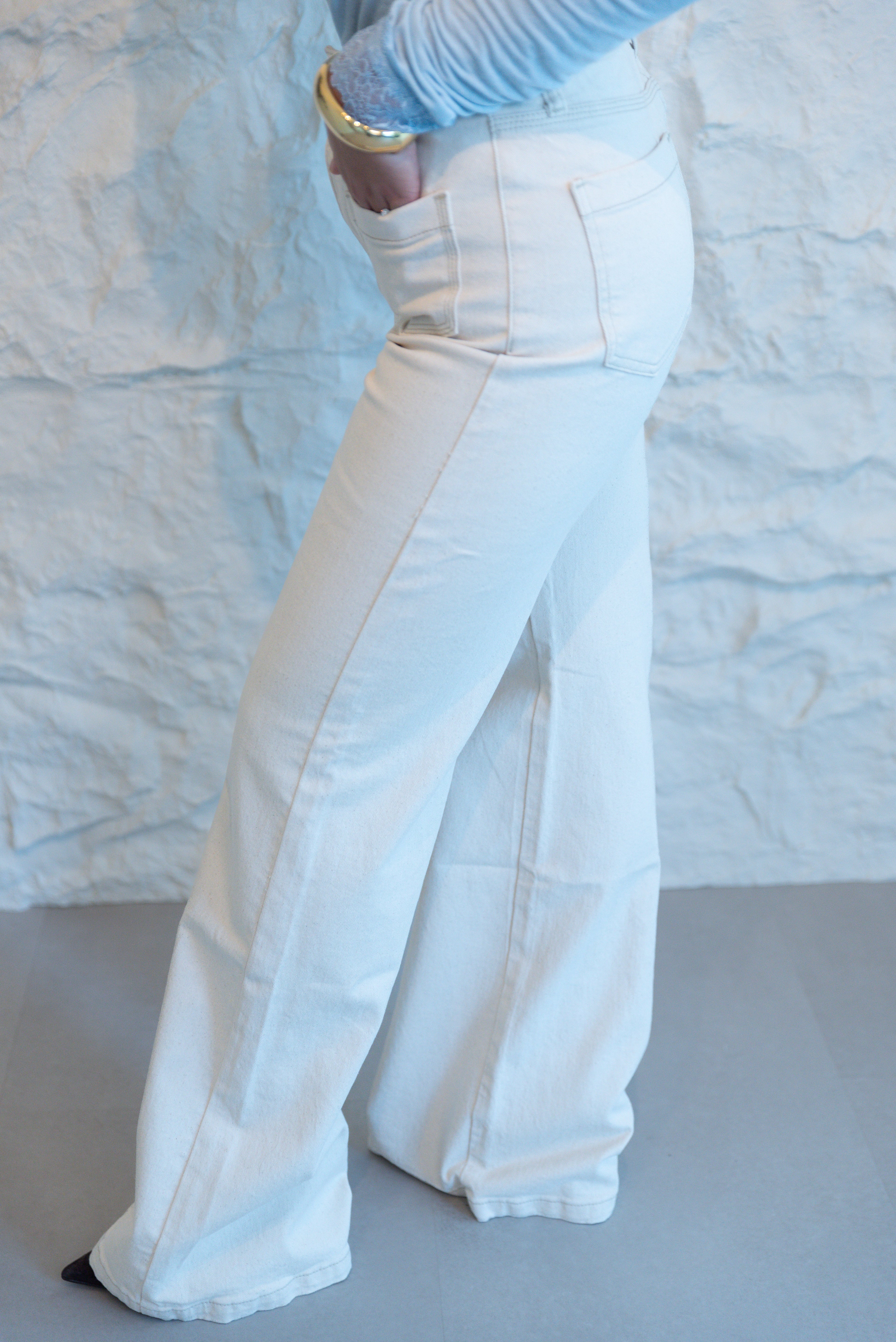 GASPARD JEANS WIDE NATURAL BEIGE