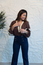 LISI BROWN BLOUSE