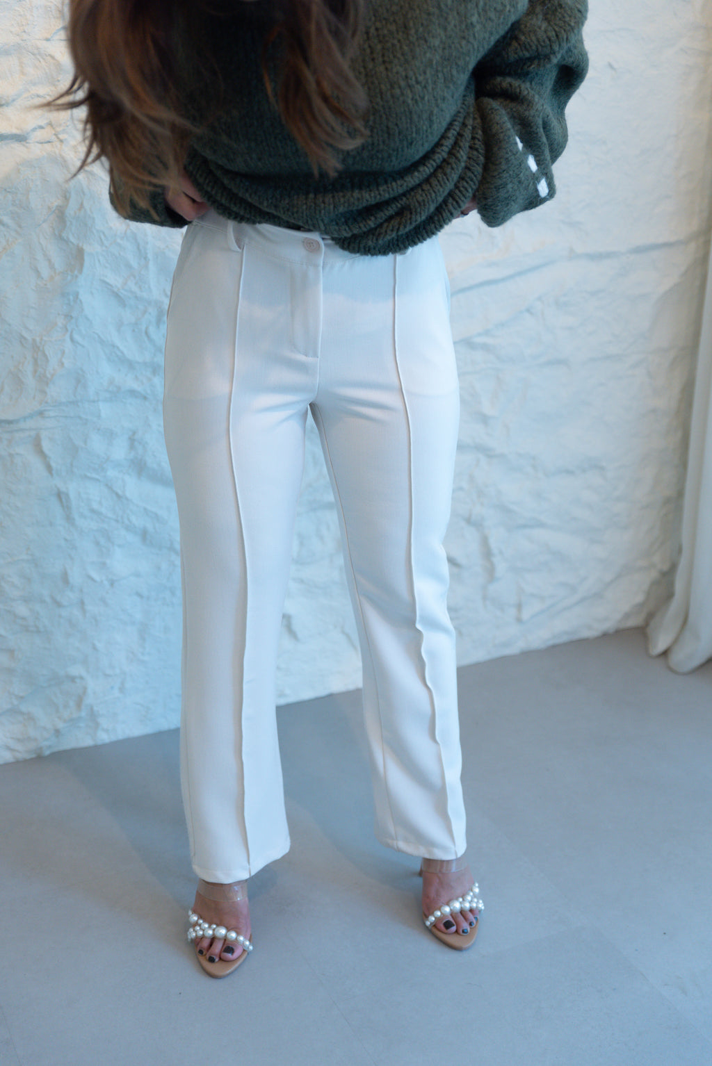 VANESSA CREME TROUSER