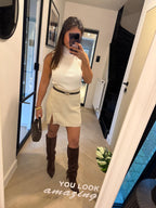 BEIGE SKORT