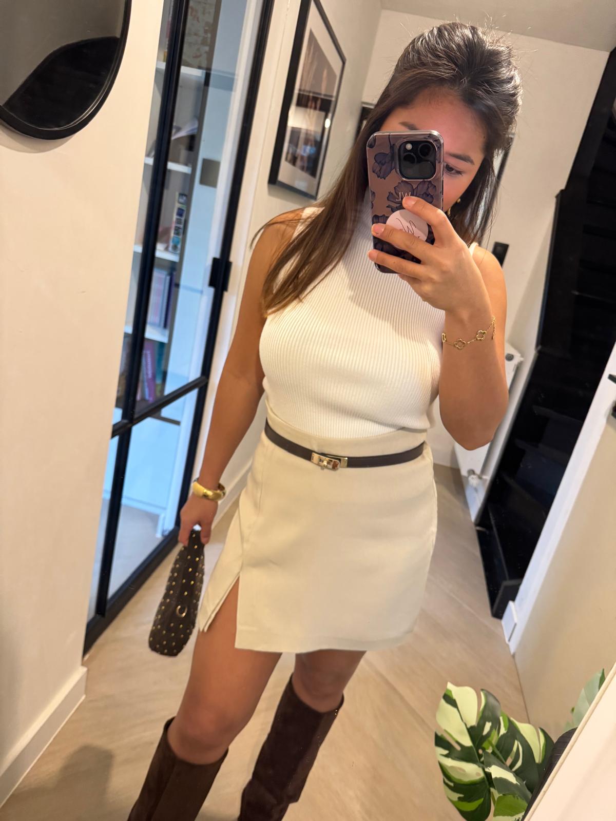 BEIGE SKORT